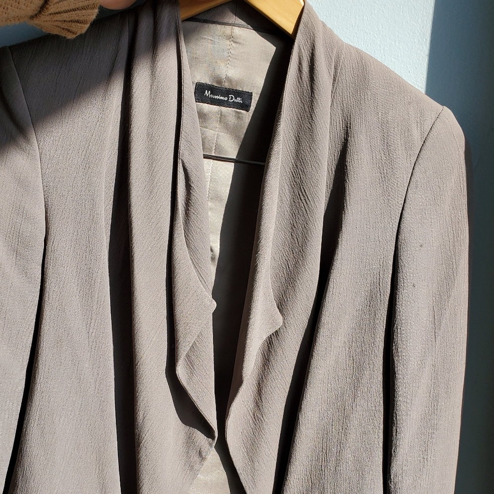 Massimo Dutti Open Front Blazer
